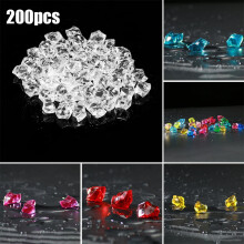 Sufanic 200 stuks diamanten, kristallen, acryl edelstenen, strooisel voor bruiloftstafels, kerstfeestdecoraties, vaasvulling voor vrijgezellenfeesten