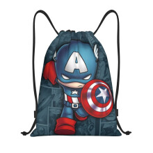 Captain America Classic Turnbeutel, faltbar, Sport, Fitness, Turnbeutel, Unisex, Strand- und Reisetasche (mittelgroß)