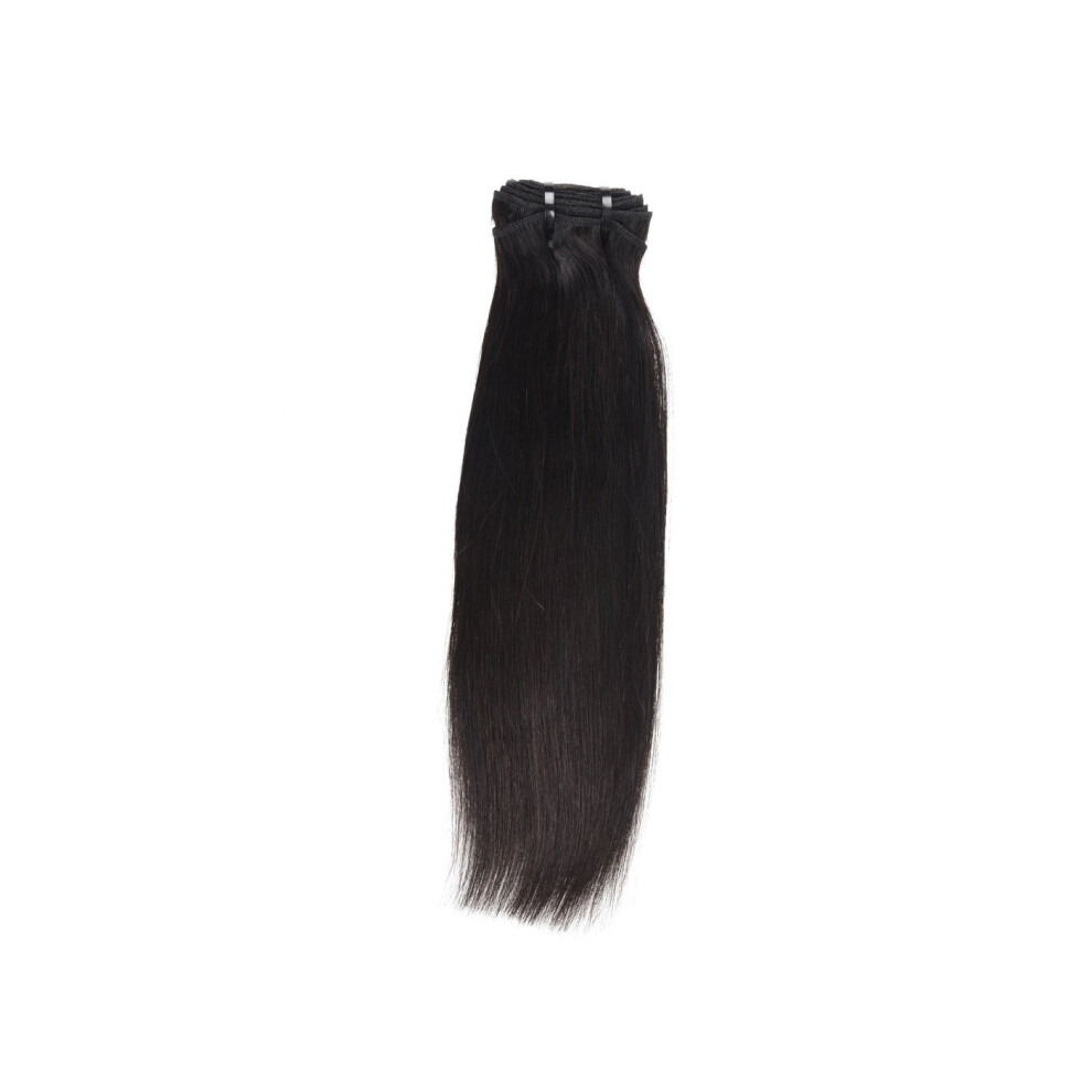 Unisex 20 Inch Straight Brazilian Virgin Hair Extensions, 100% Unprocessed Human Hair Weave Bundle Grade 8A