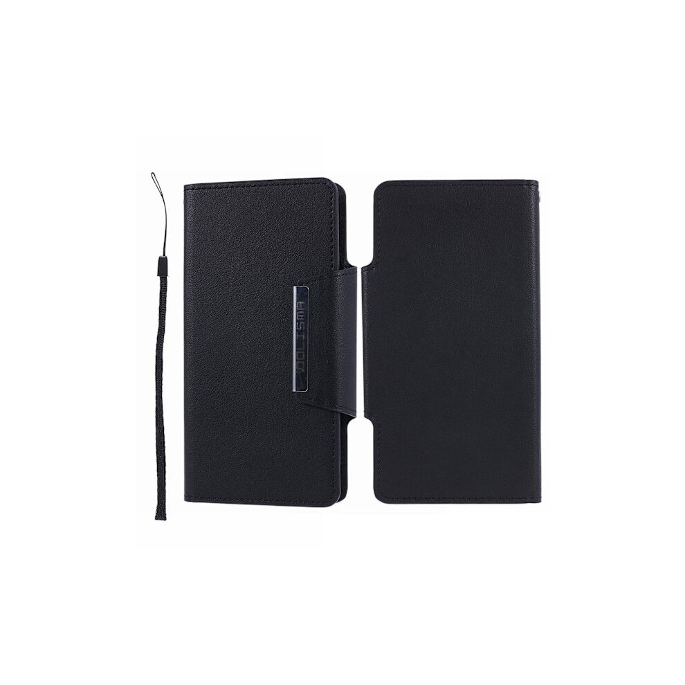 Compatible With Iphone 13 - 2In1 Leather Magnet Case / Cover - Black 9482828943478