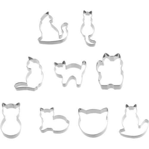 pcs Stainless Steel Cat Cookie Molds