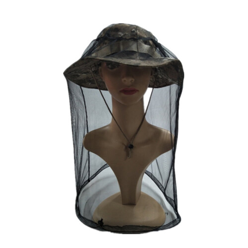 Opolski 2Pcs Mosquito Insect Bug Bee Face Shield Head Cover Fine Mesh Net 2