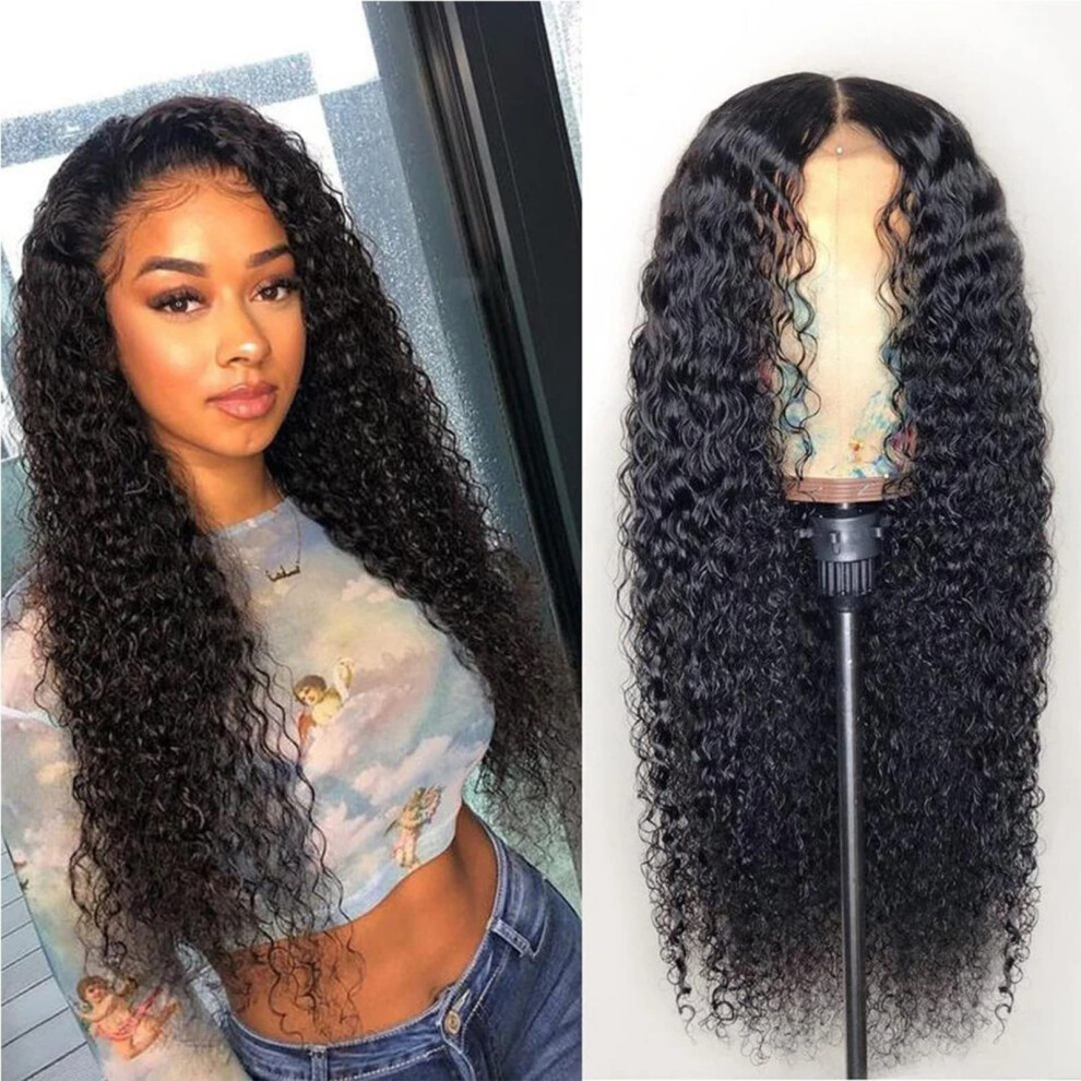 Human Hair Lace Front Wig for Women Natural Hairline Curly Style Elegant Look Party Ready