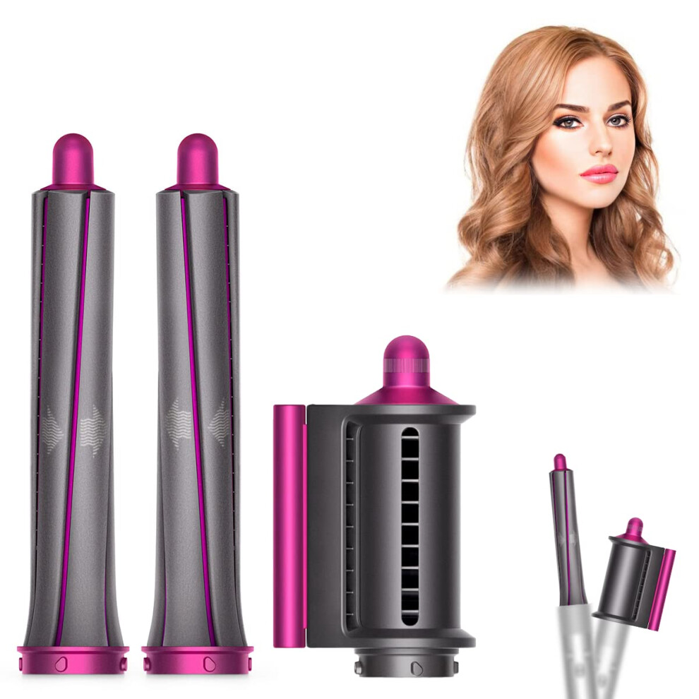 1.2 Inch Long Curling Barrels and Flyaway Smoothing Nozzle Attachments for Dyson Airwrap HS01 HS05