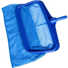 Heavy Duty Pool Skimmer Net with Ultra Deep Fine Mesh Leaf Rake for Swimming Pool Cleaning