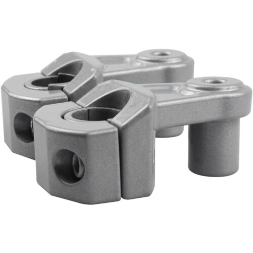 Motorcycle Handlebar Riser 28mm 22mm Adjustable Extender Silver for Ergonomic Riding Position 1