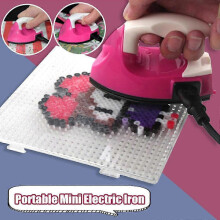 Steam Iron Portable Mini Electric Iron Travel Plastic Beads Clothes Sewing Accessories Sale