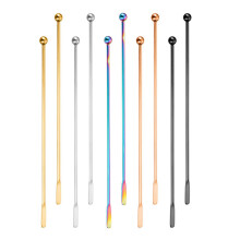 Cocktail Stirrer 304 Stainless Steel Mixing Spoon Ergonomic Rust Resistant Dishwasher Safe Bar Tool