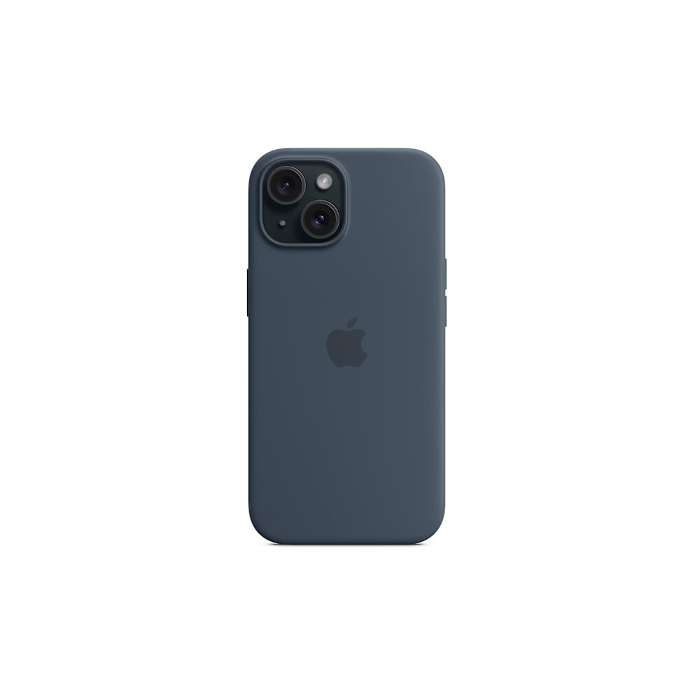 Case For Compatible With Iphone 15 Compatible With Magsafe Scratch-Resistant Silicone Case Dark Blue 9482726556992