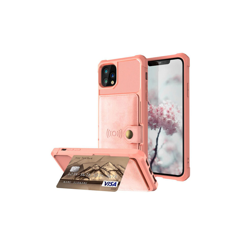 Compatible With Iphone 11 Pro - Exclusive Smooth Case With Card Slot Rose Gold 9482726556800