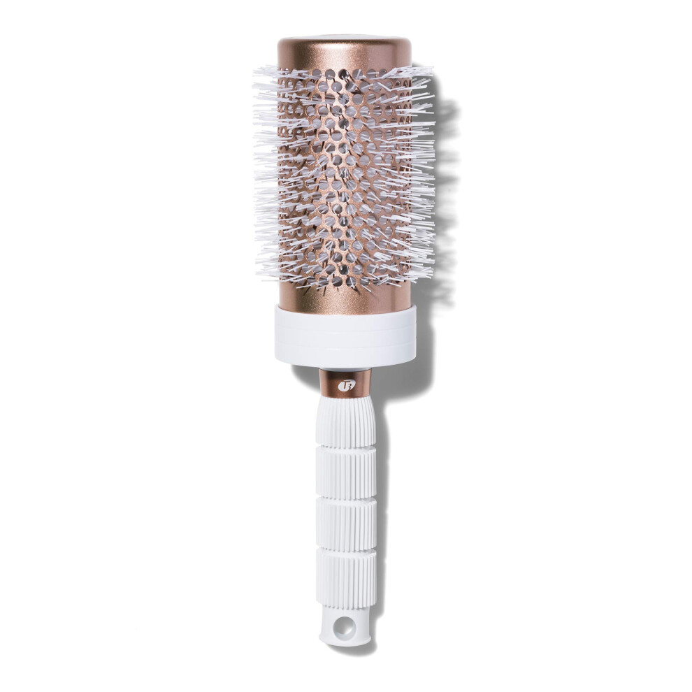 Round Hair Brush 3 Inch Ceramic Barrel for Blow Drying Boosts Volume Creates Smooth Blowout