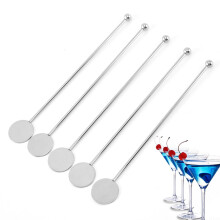 Stainless Steel Bar Spoon Set 5 Pcs Long Handle Cocktail Mixing Spoon for Precise Layering Drinks