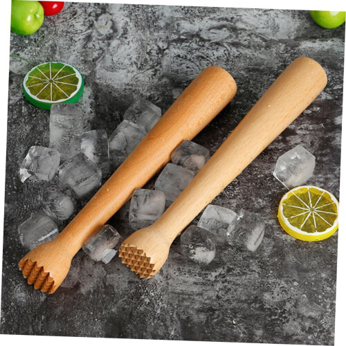 Beech Wood Cocktail Muddler for Mojito Mixing with Ergonomic Grip and Durable Construction 2