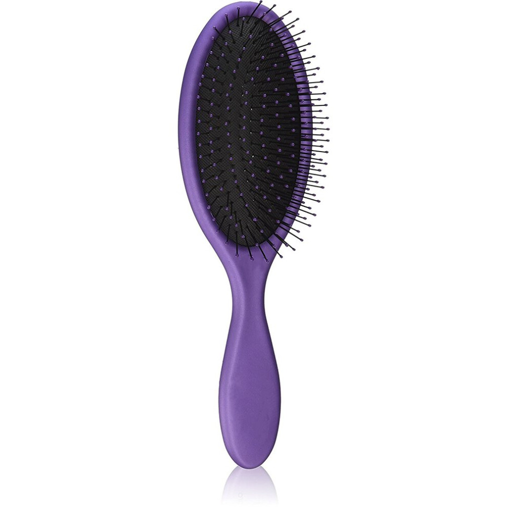 Detangling Hair Brush for Wet and Dry Use, Smooth Knot Removal, Extensions and Wigs, Metallic Purple