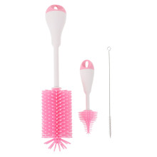 6 Pcs Cleaning Brush Set Long Handle Beaker Household Supplies Care Silicone for Baby Bottle Toilet Bowl
