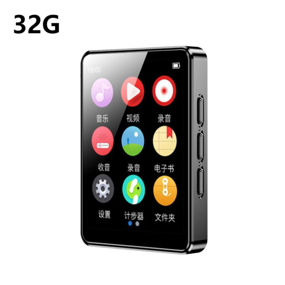 Mp3 Player With Bluetooth, 32Gb Touchscreen Mp4 Player With Speaker, Fm Radio, Voice Recorder, Hifi Sound, Up To 128Gb Expandable 9110895441640