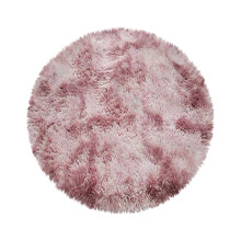 Herrnalise 39 Inch Soft Round Rug for Bedroom, Modern Fluffy Circle Carpet, Shaggy Plush Nursery Rug Compatible with Kids' Room Decor