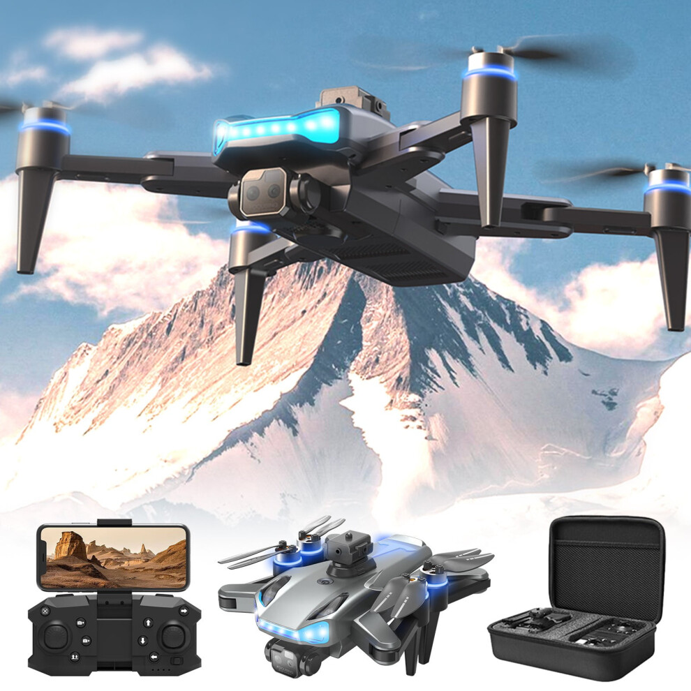Viflosae FPV Drone with ESC Camera, Brushless Motor, 2.4G RC Quadcopter, LED Lights, Altitude Hold, Obstacle Avoidance - Compatible with Adults