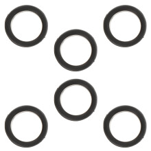 Scissor Ring Rings Black Comfortable Shears Finger 6 Pcs Handheld Grip Silica Gel Hair Scissors The