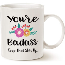 MAUAG Funny Saying Coffee Mug, Best Family and Birthday Present Cup White, 11 Oz