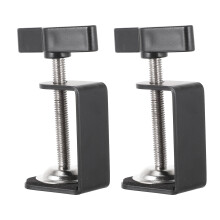 Jibi2Pcs C-vormige bureauklemmen, praktische bureauklemmen, bevestigingsclips