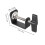 Jibi 2Pcs C-shape Desk Table Mount Clamps Practical Desk Clamps Retaining Clips 4