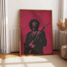 Affiche de Jimi Hendrix, affiche de musique rock, affiche de concert rétro, décoration rock psychédélique pour chambre, affiche vintage années