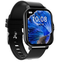 Jacenvly2024New Gt20Y13Okosóra Bluetooth-szal, rozsdamentes acél szíjjal, telefonáláshoz - fekete