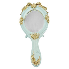 Guangmc Vintage handspiegel met handvat voor vrouwen, meisjes en op reis.