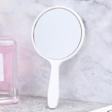 Handspiegel, draagbare kleine ronde spiegel, reismake-upspiegel voor vrouwen en meisjes, voor dagelijks gebruik.
