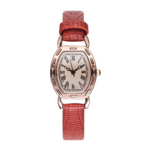 NINSEN Damenuhr mit Lederarmband, Quarzwerk, quadratisches Design im Weinkübel-Stil, klassische Ziffern, Geschenkidee, kompatibel mit 2024