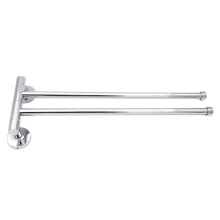 Porte-serviettes mural pivotant en acier inoxydable, 2/3/4 barres, bras pliable, organisateur
