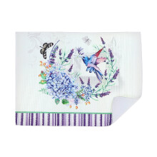 Maison Concepts Microfibre Drying Mat Hummingbird - Set of 2 (20L X 15W X 1H)