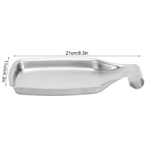 Fyearfly Supporto per cucchiaio in acciaio inossidabile, spatola, mestolo per zuppa, supporto per buffet, vassoio porta posate, utensili da cucina,