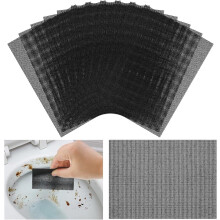 Tutuviw12 peças Tela de limpeza flexível para remover manchas de vaso sanitário, 28 x 11,5 cm, esponja abrasiva para limpeza de carbono, ferrugem