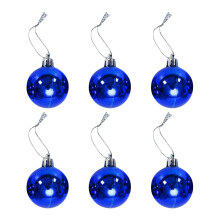 6 kerstballen van 10 cm, onbreekbare kerstversiering voor de kerstboom, buiten, bruiloft of feest, geschikt voor de kerstuitverkoop.