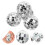 12pcs Mini Silver Disco Ball Ornaments for Xmas Tree 2
