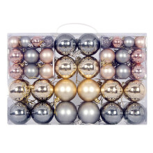 ZKCCNUK Kerstdecoraties voor buiten: Kerstballen, 100 stuks, diverse kleuren, 3-6 cm, matte skeletballen, kerstdecoratieset in de uitverkoop.