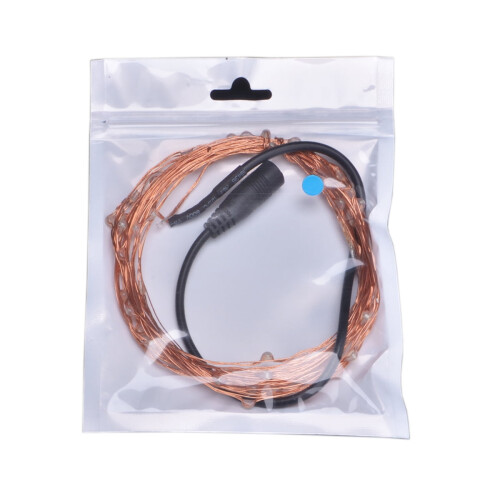 DC12V10M LED-lichtslinger met koperdraad voor kerstversiering (warm wit) 2