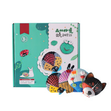 Juguetes creativos de pintura de conchas para niños (4-8 años) - Kit de manualidades 3D - Materiales didácticos - Graffiti pintado a mano