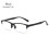 Lesebrille mit Blaulichtfilter, Computerbrille, Schwarz, Stärke 2,0x 1