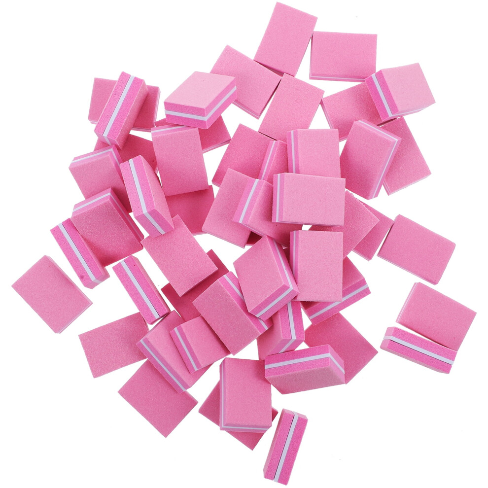 Nail Files 50 Pcs Acrylic Buffering Tools Fingernail Polish Sponge Block