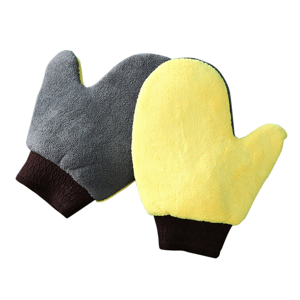 Microfiber Gloves For Cleaning Household Windows Car Wash Glass Mitts Mittens Hand Portable No Scratches 9773935102156