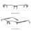 Lesebrille mit Blaulichtfilter, Computerbrille, Schwarz, Stärke 2,0x 8