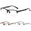 Lesebrille mit Blaulichtfilter, Computerbrille, Schwarz, Stärke 2,0x 5