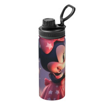 Sportovní izolovaná láhev na vodu Minnie Mouse z nerezové oceli, přenosný hrnek, venkovní láhev na vodu, módní cestovní, fitness,