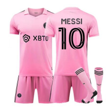 Major League Soccer Messi #10 Miami International Jersey Home/Away Adult/Kids Soccer Jersey Set - Best Home Jersey Home Kids 22(120-130cm)