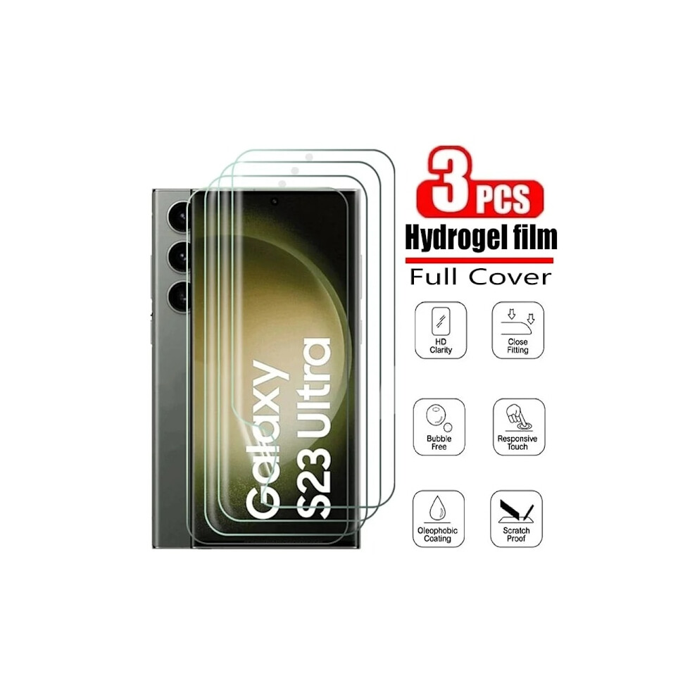 3-Pack Hydrogel Film Screen Protector Compatible With Samsung S25/S24/S23/S22/S21 Ultra Plus Fe A56 A55 A54 A36 A35 A15 A16 5G 9773935103917