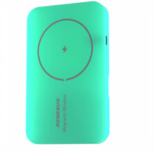 Wireless charger with USB-C - compatible with SAMSUNG - compatible with IPHONE - FAST CHARGING Green