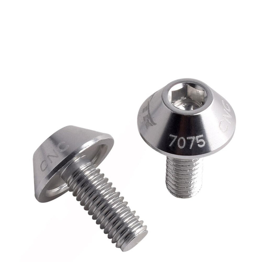 Damifu Bicycle Bottle Cage Screw Aluminum Alloy Not M5*12 Screw Color Screw 2Pc Silver 9773935104556